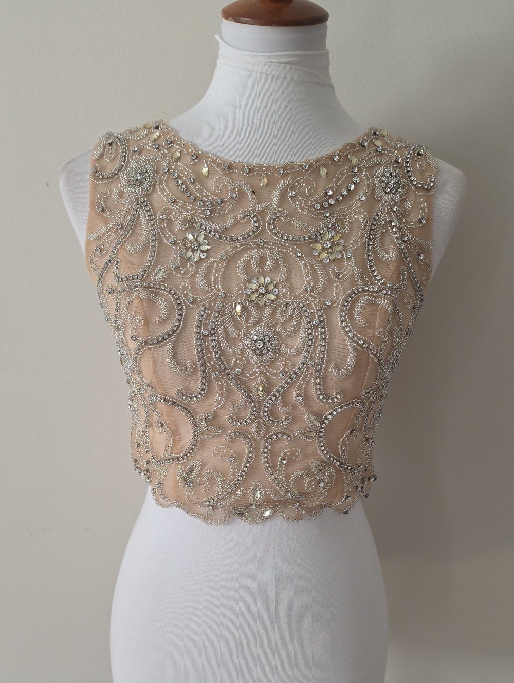Camille La Vie Embellished Sleeveless Crop Top